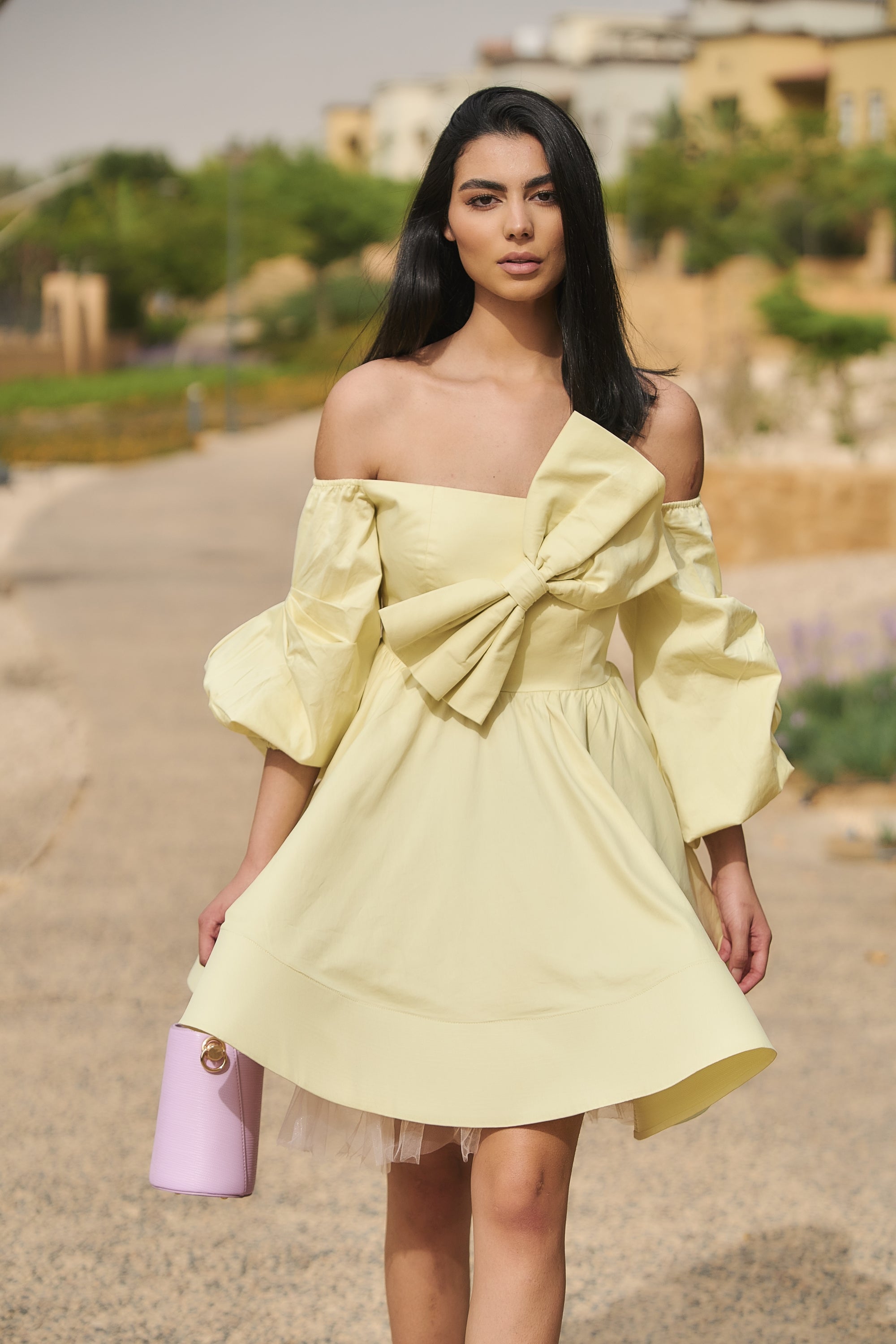 Yellow Bow Dress