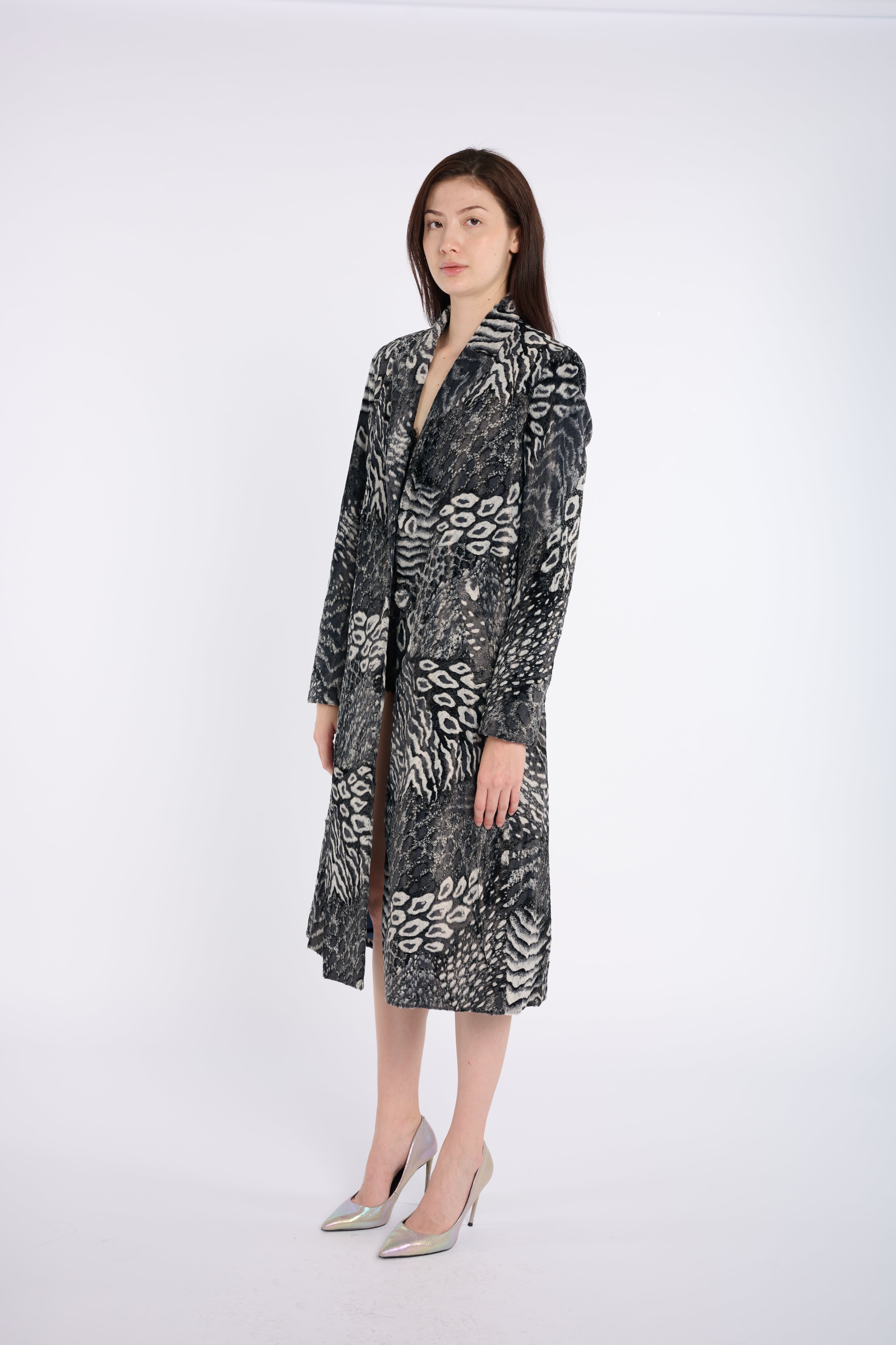 Animal Print Faux Fur Coat