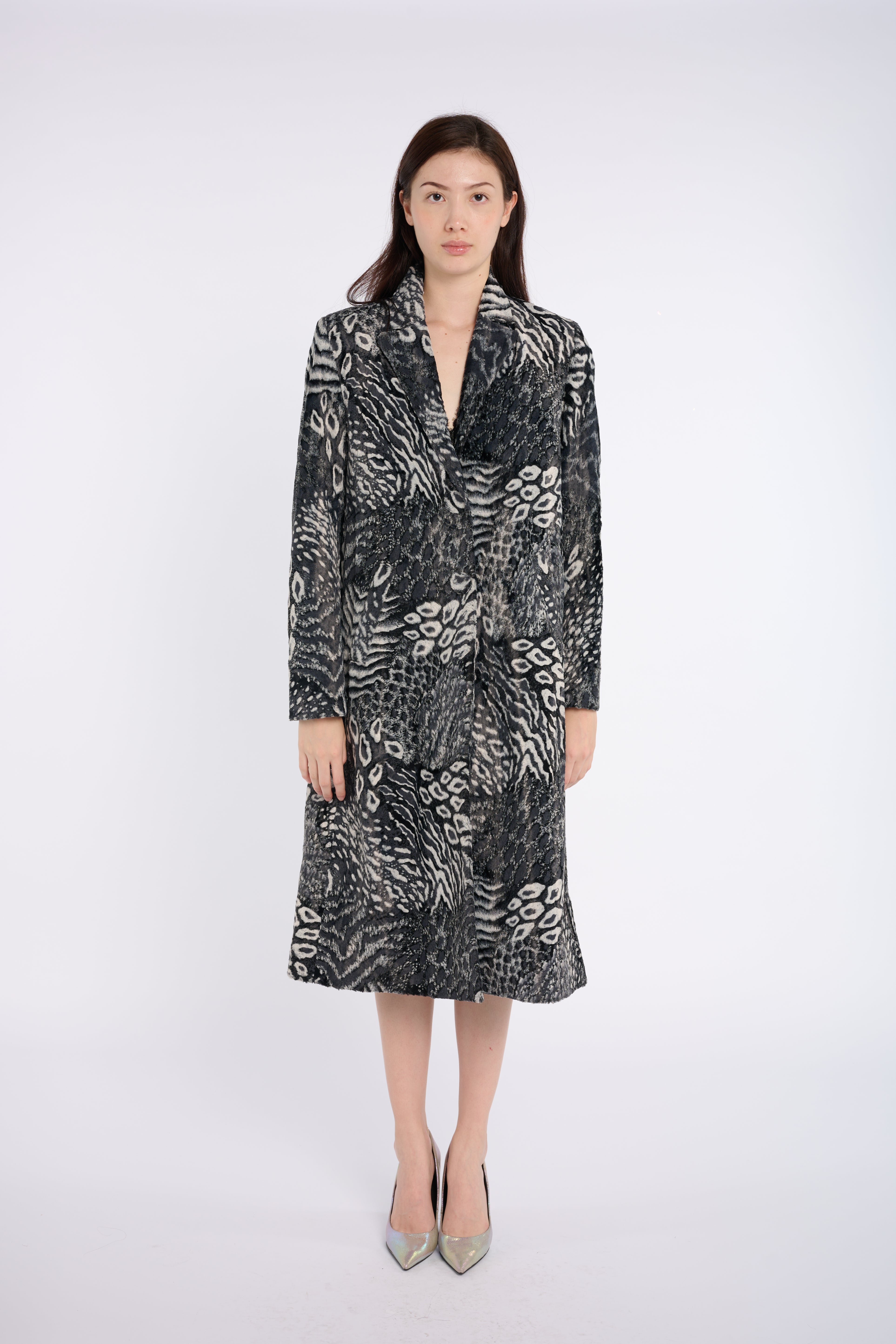 Animal Print Faux Fur Coat