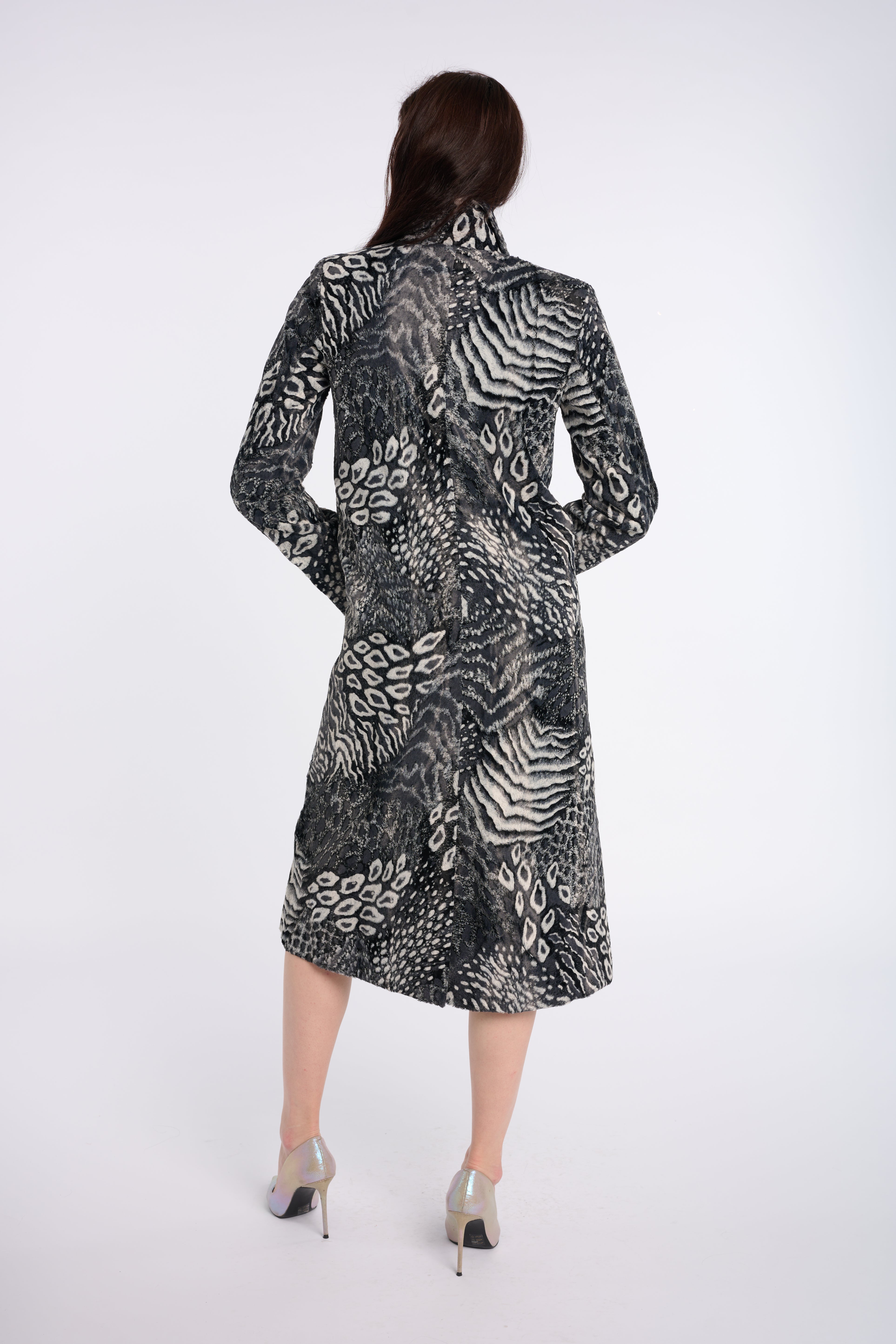 Animal Print Faux Fur Coat