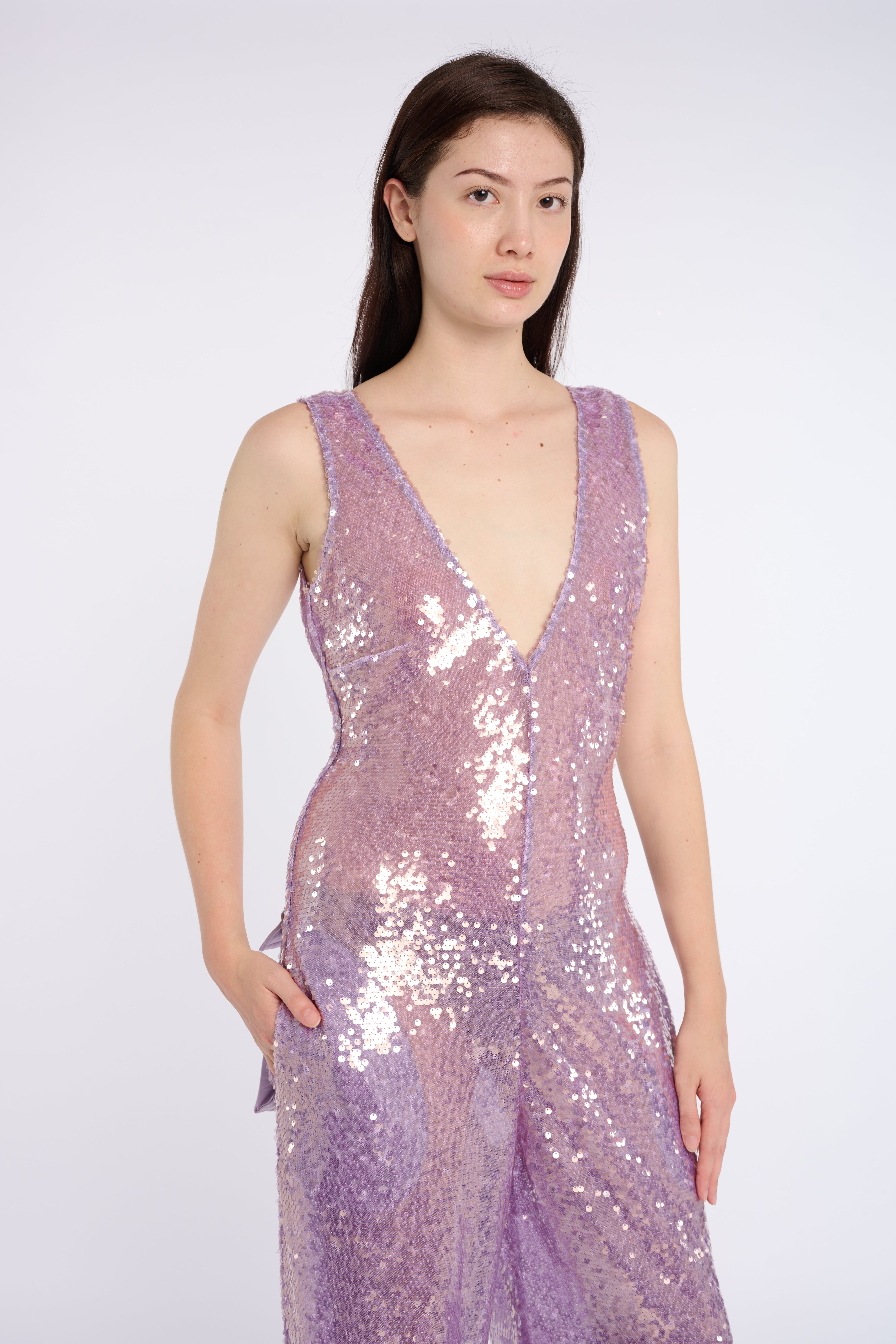 Glamorous Lavender Sequin Jumpsuit