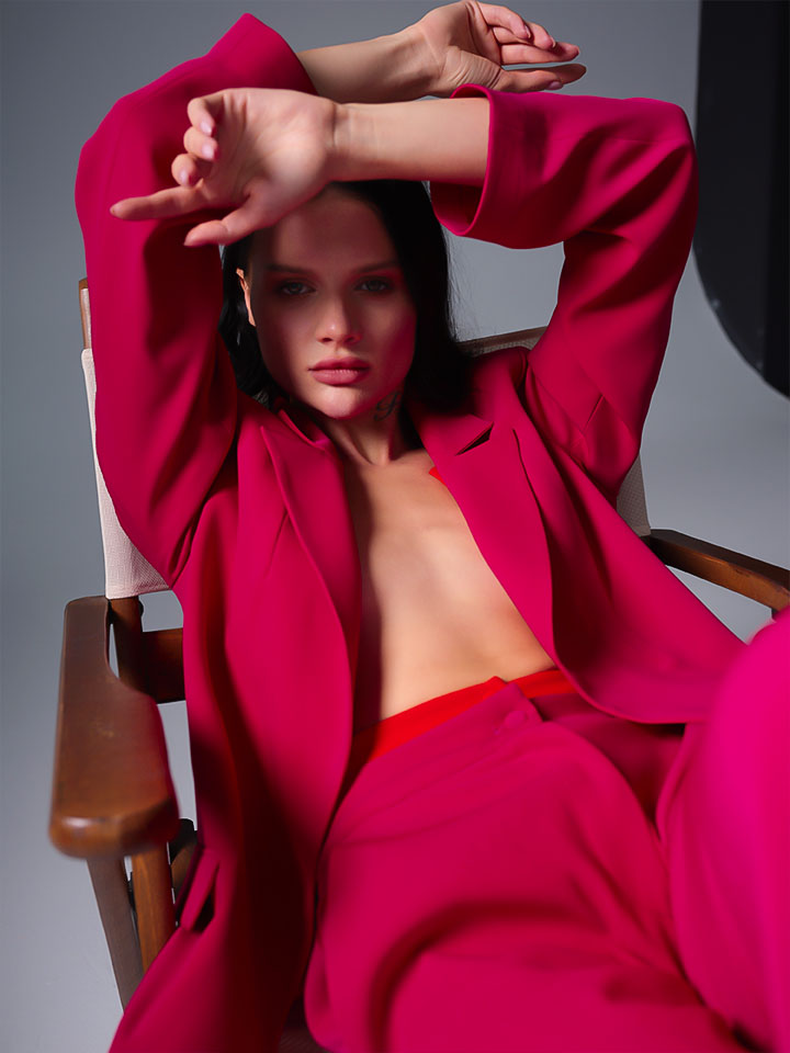 Bold Fuchsia Tailored Suit