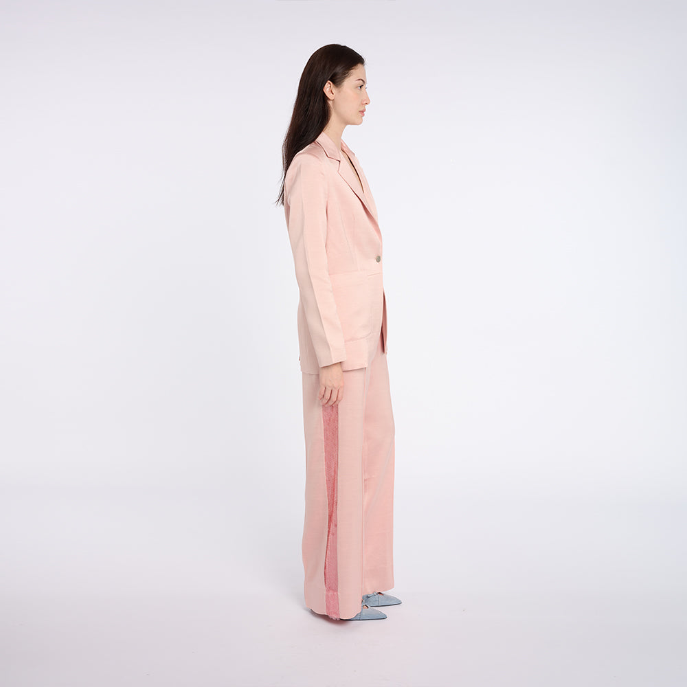 Elegant Light Pink Suit Set