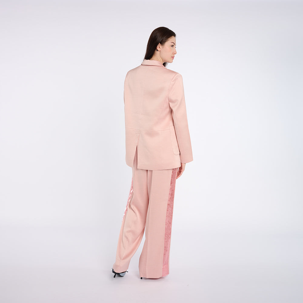 Elegant Light Pink Suit Set