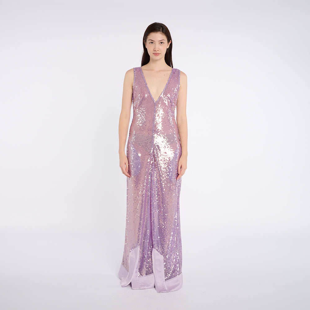 Glamorous Lavender Sequin Jumpsuit