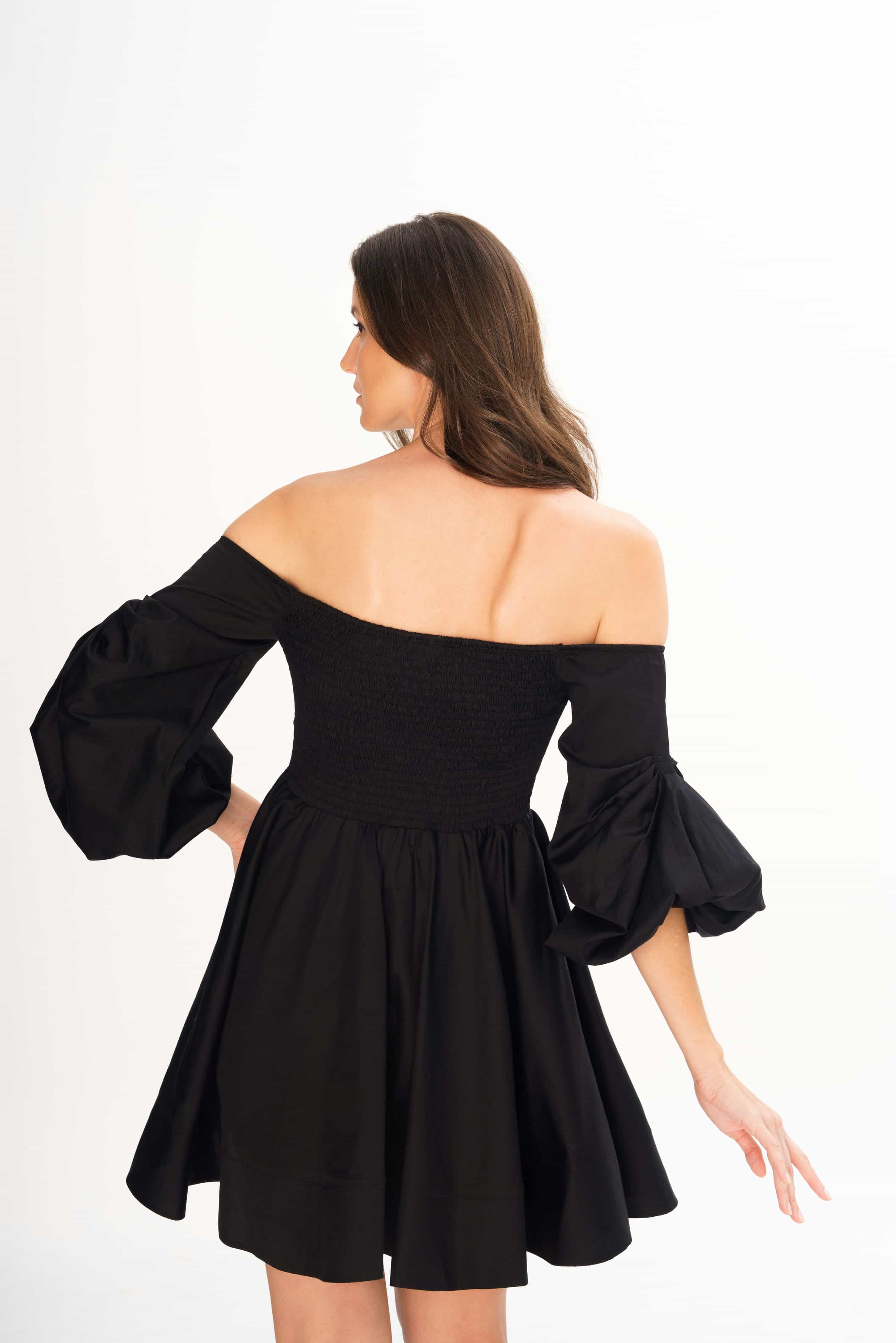 Off Shoulder- Black Dress