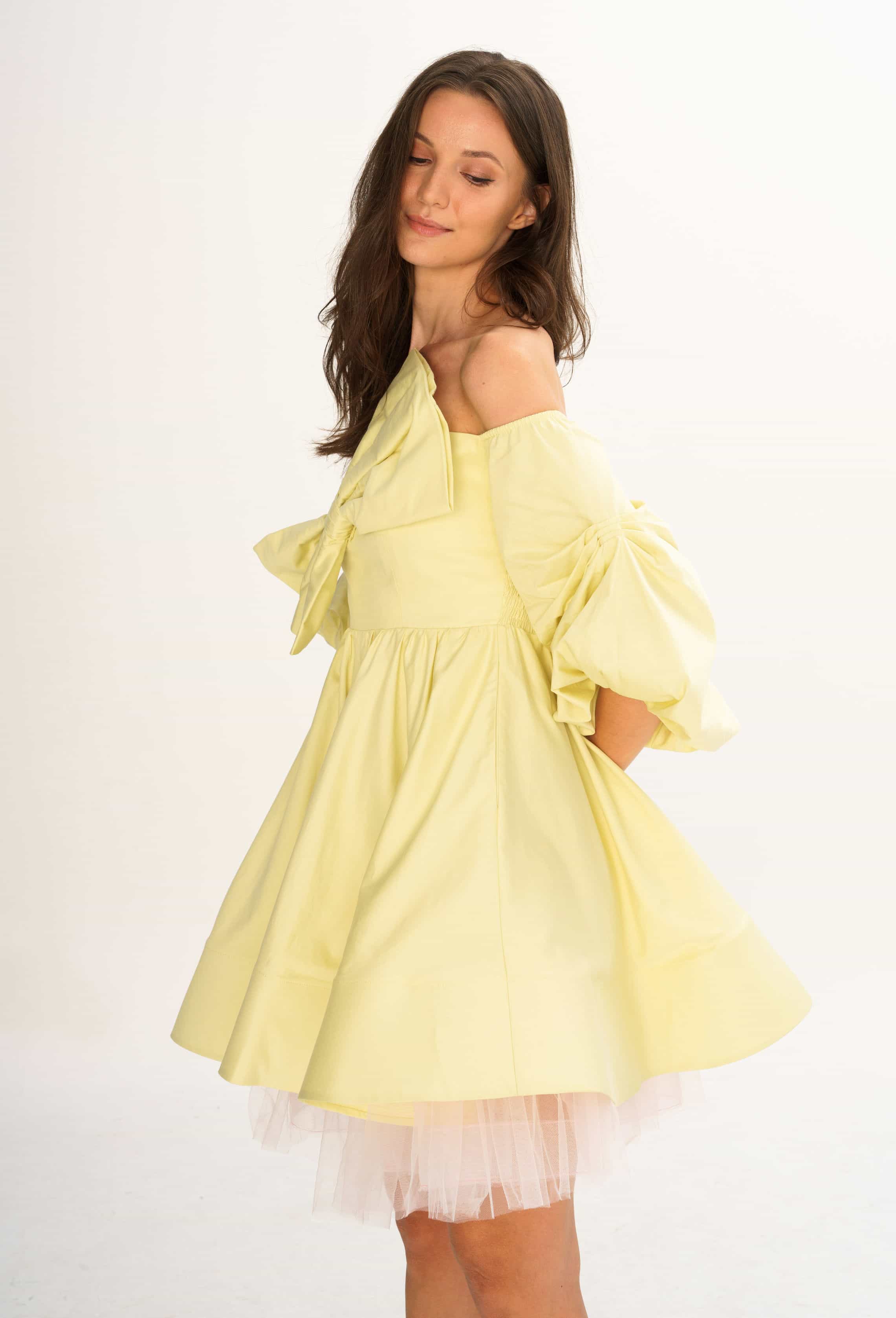 Yellow Bow Dress